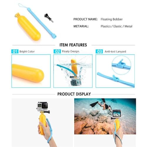 Reflex Camera Extended 59 in 1 Action Camera Accessories Kit compatible with GoPro Hero 13 & 9-12, DJI Osmo Action 2, 3, 4, Pro 5, Insta360 Ace Pro/Ace Pro 2 Akaso & other Sports Cameras Durable Case — view 4