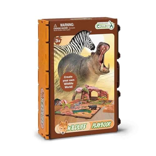 CollectA Wild Life Playbook - Mini Animal Playset, Realistic Figures & Models, Travel Toys & Portable Playsets, Gifts For Toddlers & Kids, Age 3 Years Old + — view 2
