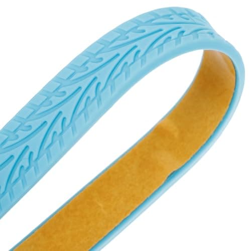 DIYEAH 4pcs Silicone Luggage Wheel Covers for Suitcase Sky Blue Quiet Shockproof Protection Easy Fit — view 3