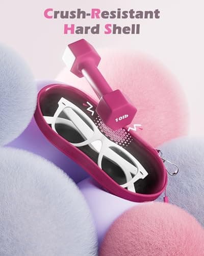 ProCase Sunglasses Case, Hard Shell Glasses Case for Men Women -Raspberry — view 3