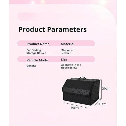 Leather Car Boot Storage Organiser for Lexus CT/GS/LS/ES — view 2