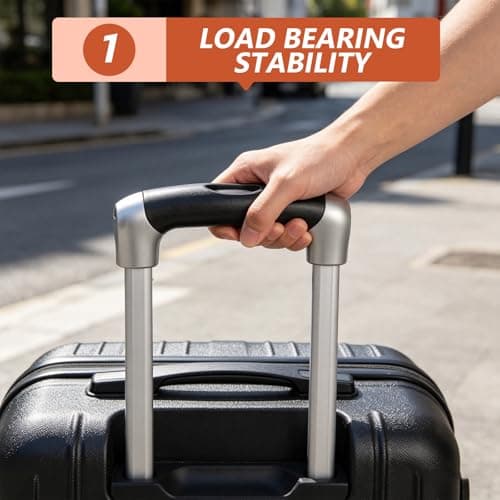 ULTECHNOVO Plastic Luggage Handle Replacement for Suitcase and Briefcase with Retractable Design, Adjustable and Sturdy Grip for Quick Suitcase Handle Repair and Extended Luggage Lifespan — view 6