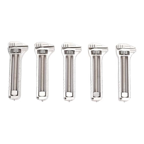 Marhynchus Multi Tool Wrench, Alloy Steel Small Adjustable Wrench, 5 Pack for Home, Camping and Outdoor Activities