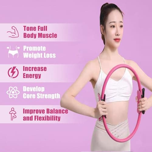 Oursouion 13pc Pilates Ring Set,Pilates Equipment for Women Mini Ball, Resistance Bands & Accessories – Home Pilates Kit for Toning, Strength & Flexibility – Pilates Essential Kit for Beginners — view 6