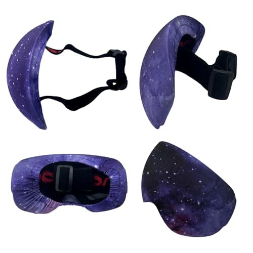 AMMKRO Ski Snowboard Goggle Cover Sleeve Protective Protectors Lens Scratch Dust Protection for Travel Storage Accessories (Purple) — view 2