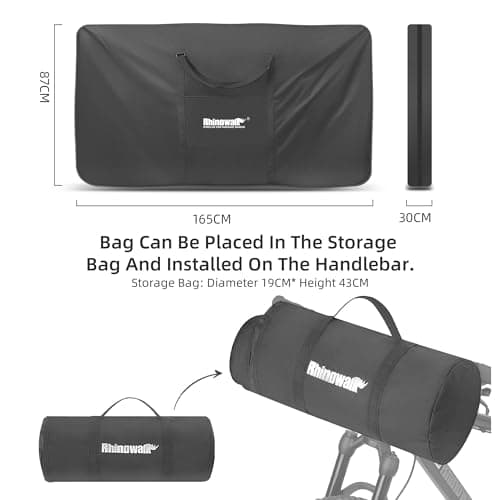 Rhinowalk Bike Transport Bag for 29 Inch Wheel Size Mountain Road Bikes - Waterproof Bicycle Travel Case Foldable Carrier Bag for Train Air Travel (29inch-Black) — view 2