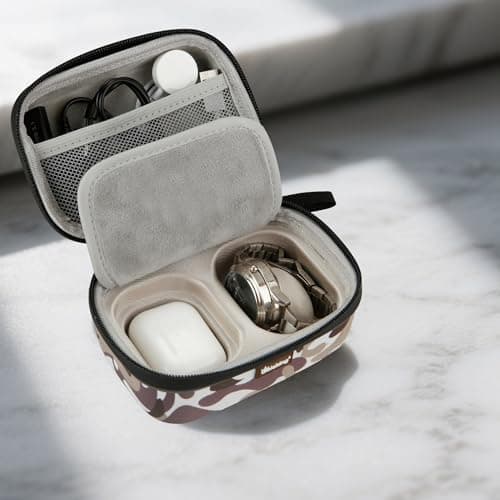 Tactical Watch Box, Camo Watch Travel Case with Carabiner for Wristwatches,Smart Watches, AirPods,earbuds, — view 6