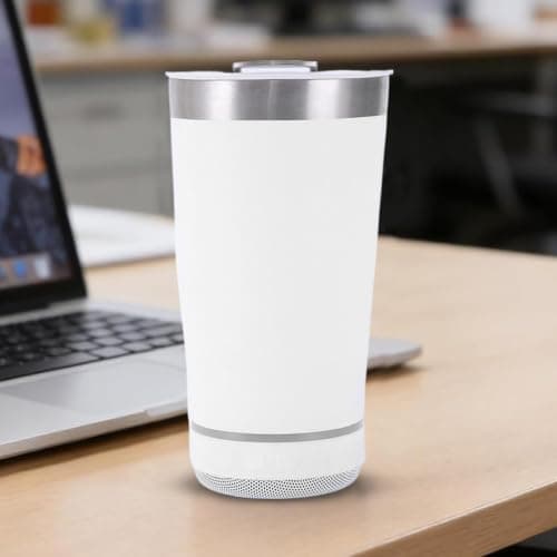 Tumbler Insulated Mug with Speaker 16oz Stainless Steel Coffee — view 4
