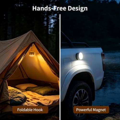 LE Rechargeable Camping Light, Magnetic Tent Light for Camping Hanging — view 4