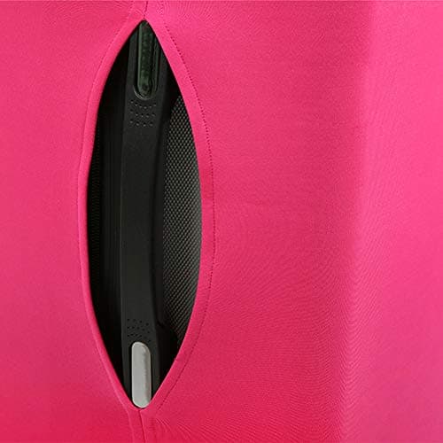 HomDSim Travel Spandex Luggage Protector Anti-dust Luggage Cover Solid Color Suitcase Cover (S, Rose) — view 4