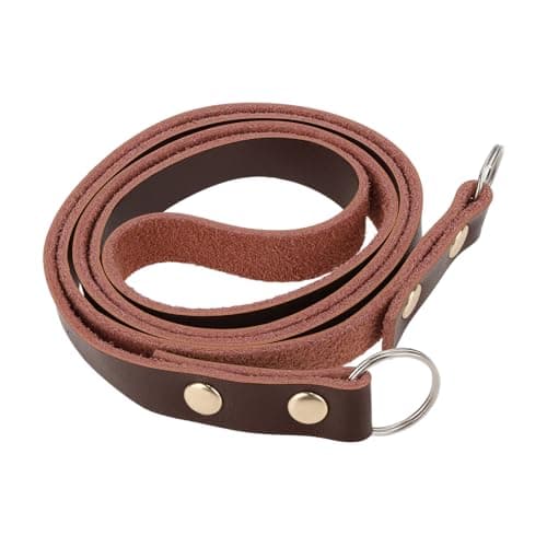 EMSea Camera Genuine Leather Shoulder Strap Camera Neck Strap Length 100cm Width 1.3cm Compatible with Fuji x100 X-T20 series Compatible with Sony RX100 & a6000 series, Brown