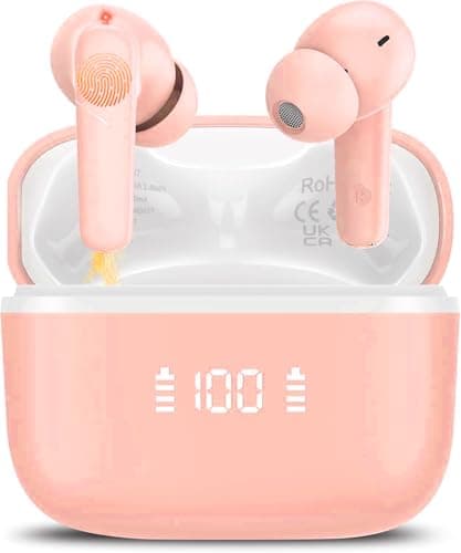 AI Language Translation Earbuds Real Time, Supports 164 Languages With AI App, 48H Translator Earbuds fit Travel/Business/Learning, 4-in-1 Bluetooth Headphones 5.4 with ENC Mic, 5 Trans Modes Ear Buds