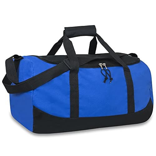 Trail maker 30 Liter, 17 Inch Canvas Duffle Bags for Men and Women -Travel Weekender Overnight Carry-On Shoulder Duffel Tote Bags (Blue) — view 6