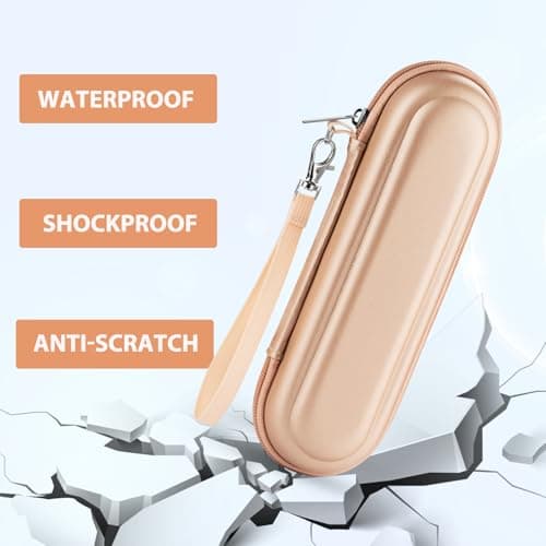 TYSORETY Toothbrush Travel Case for Oral-B/Oral-B Pro/Philips Sonicare Electric Toothbrush, Portable Travel Toothbrush Case (Gold) — view 6
