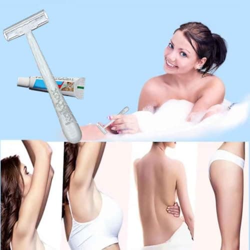 Generic Disposable Razor Kit; 10Pack Individually Wrapped Travel Disposable Razors With Shave Cream; Unisex; White, Black; Women; Travelers, Busy Individuals — view 3