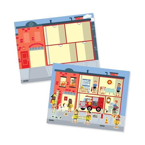 Melissa & Doug Reusable Sticker Books, My Town Sticker Book | Plane Activities Toddlers | Reusable Stickers for Kids Travel Activity Packs | Childrens Books Age 3-4 Years — view 3