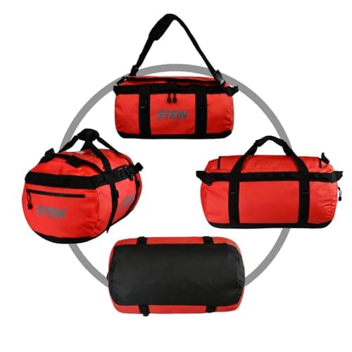 Heavy Duty Kit Bag 90L Red – PVC Tarpaulin Water-Repellent Holdall for Professional Work & Travel – STEIN Metro — view 4