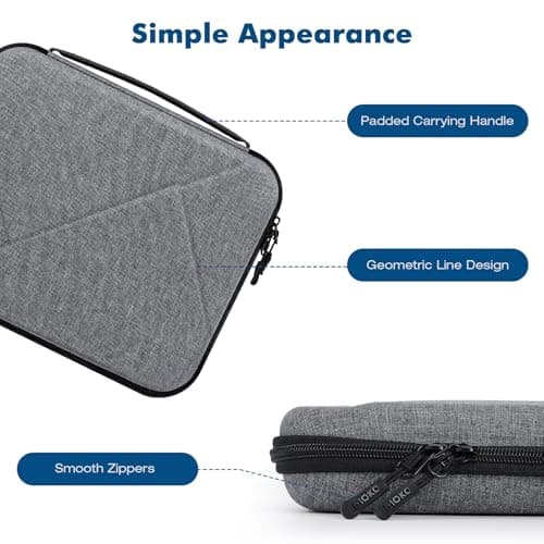 MoKo 13 Inch EVA Hard Shell Tablet Bag with Padded Handle — view 6