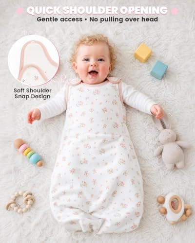 WYTbaby Baby Sleeping Bag 1 Tog 100% Cotton — view 4