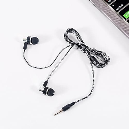 Wired Phone Earbuds - HighQuality Ear Headphones, Corded Portable Earphones Microphone | Sweat Proof Durable Design, Comfortable Wired Earbuds For Music Lovers Walking Jogging Travel Airplanes Daily — view 4
