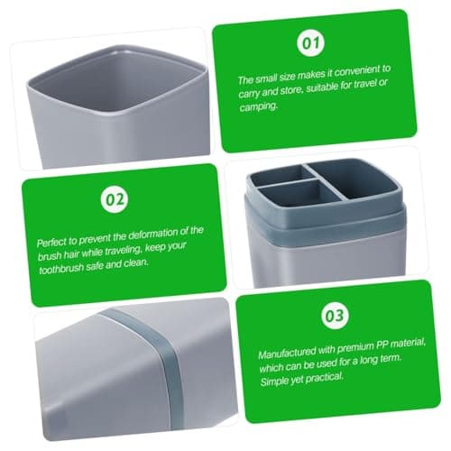 Portable Toothpaste Travel Case Toothbrush Cup Pp Wash Cup — view 3