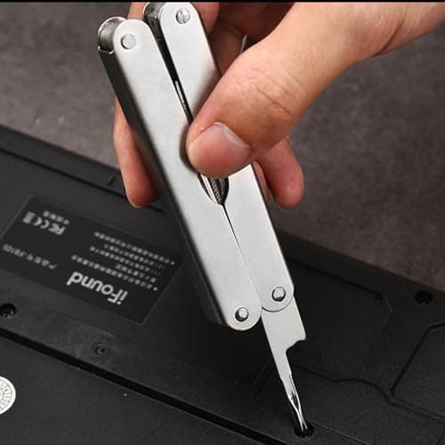 Multi-Tool Pliers 11-in-1 Stainless Steel Pocket Multi-Tool with Durable Sheath for EDC，10PACK Bottle Opener, Screwdriver with Nylon Sheath Gifts for Men, Ideal for Outdoor Sports — view 6