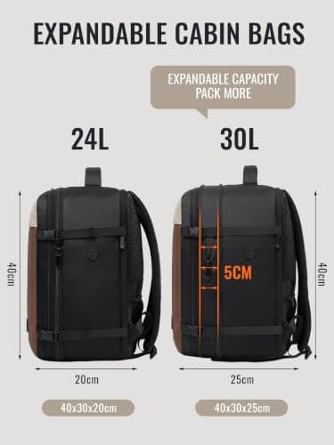 For Expandable Ryanair Cabin Bags 40x30x20 Underseat Luggage Travel Bag — view 3