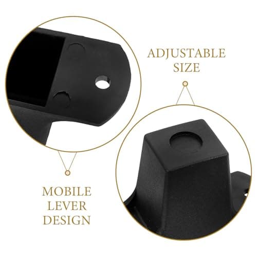 8 Sets Black Plastic Speaker Foot Pads for Luggage and Amplifiers — view 3