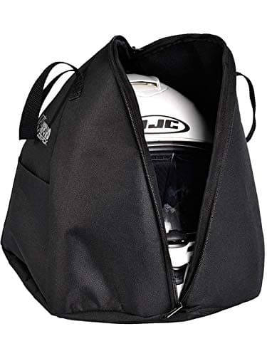 lidsack OL261 Oxford Motor Bike Waterproof Lid Bag Helmet Bag, Black, standard size — view 3