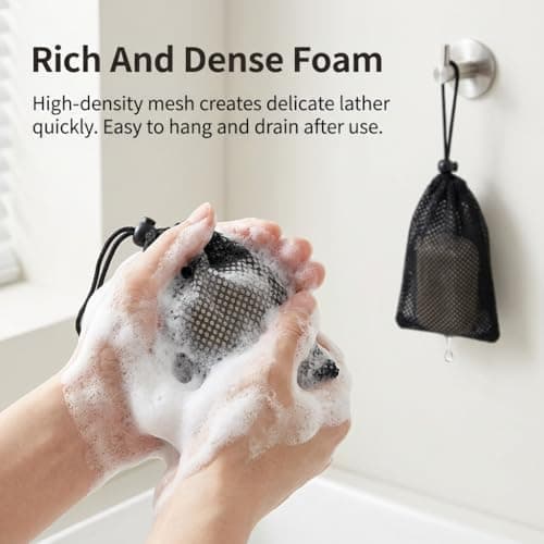 2Pcs Soap Bag Travel,Waterproof Leakproof,Rolled-Edge Seal,Portable — view 3