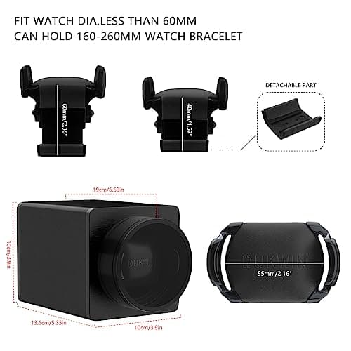 DUKWIN Single Watch Winder Box for 1 Automatic Watches Quiet Motor, 5 TPD — view 3