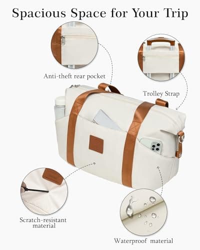 COOLIFE 55×35×20 Cabin Suitcase + 40x25x20cm Ryanair Cabin Bag EasyJet Set — view 6