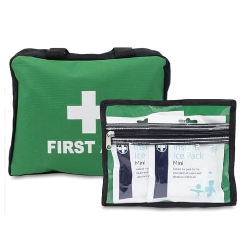 Lewis-Plast First Aid Kit Bag - 309 Piece Survival Kits - Safety Essentials for Travel Car Home Camping Work Hiking,Green — view 3