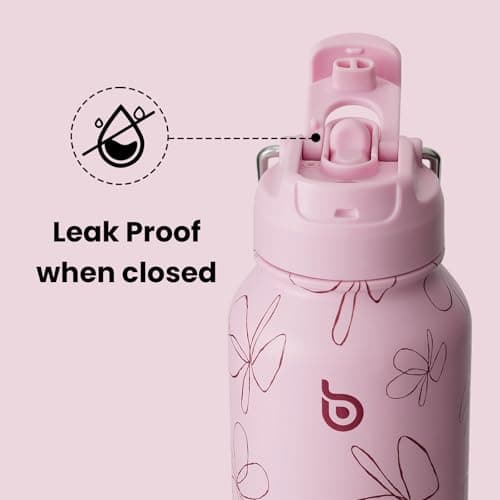 BOTTLE BOTTLE Insulated Water Bottle 950ml Stainless Steel with Straw and Pill Box — view 4