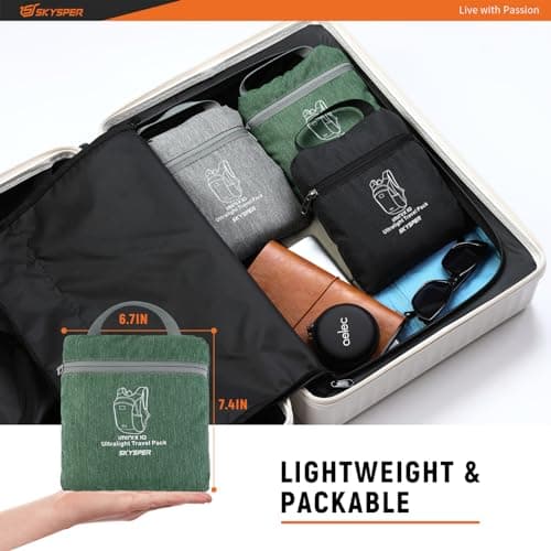 SKYSPER 10L Hiking Backpack Lightweight Packable Back Pack Small Travel Daypack for Women Men Foldable Outdoor Rucksack — view 5