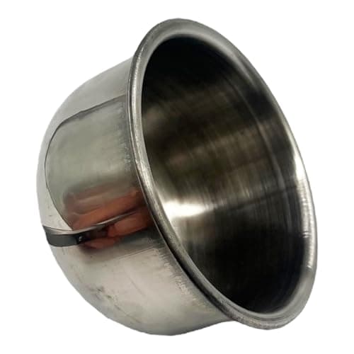 Eson Shaving Soap Bowl, Classic Stainless Steel Shaving Soap Bowl for Shaving Soap, Durable and Elegant Design for a Superior Shaving Experience (Classic Style) — view 2