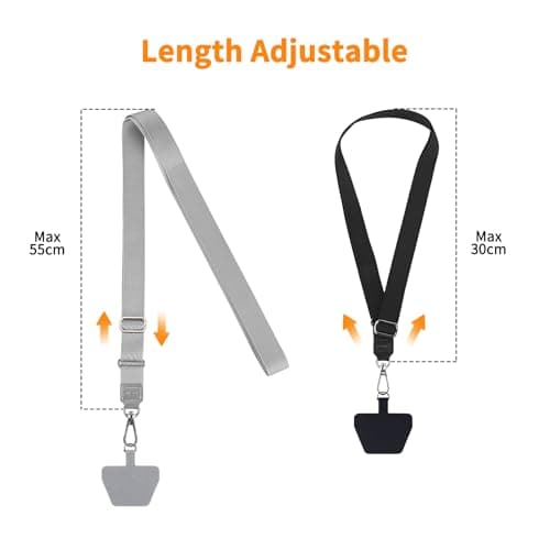 CACOE Phone Lanyard Adjustable Strap with patch Crossbody for Smartphones — view 3