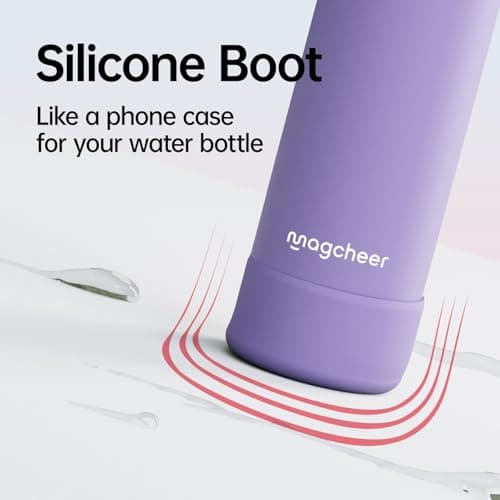 Magcheer 750ml Insulated Bottle with Magnetic Phone Holder（Purple） — view 5