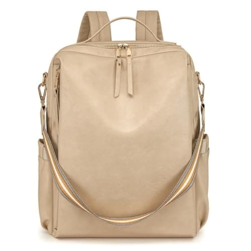 Mohiriya Women's Backpack, Faux Leather Travel Bag, Large Capacity Backpack and Shoulder Bag