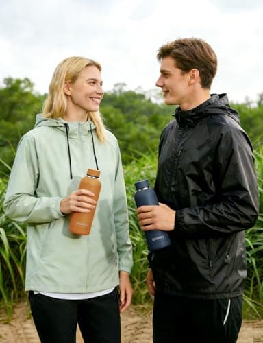 Stainless Steel Water Bottle Double Wall, Insulated Metal Water Bottle with Clip, 350ml/500ml/750ml/1L, BPA Free, 24hrs Cold & 12hrs Hot, Suitable for Sports, Camping, Hiking, Cycling, Gym, Travel — view 3