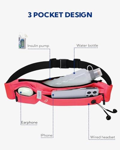 Waterfly Running Belt Bum Bag: Runner Marathon Jogging Men Women — view 3