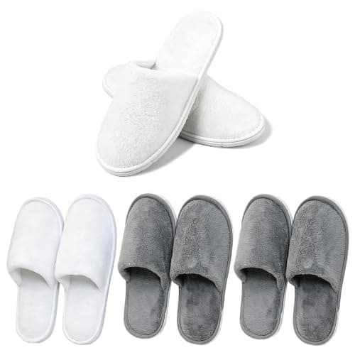 4Pairs Hotel Slippers Multipack Spa Slippers for Women Hotel Slippers Women