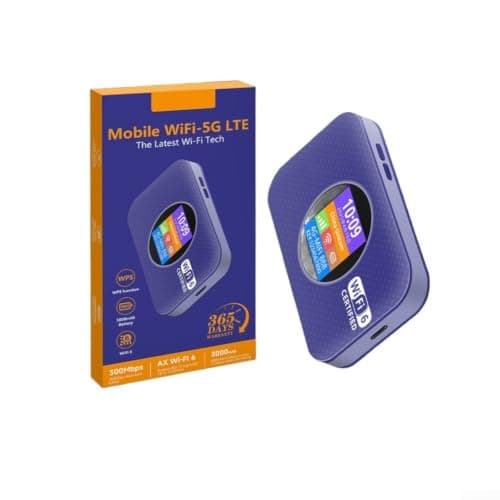 Pocket 4G WiFi Device 10.5x12.7cm Travel Remote Work Ready