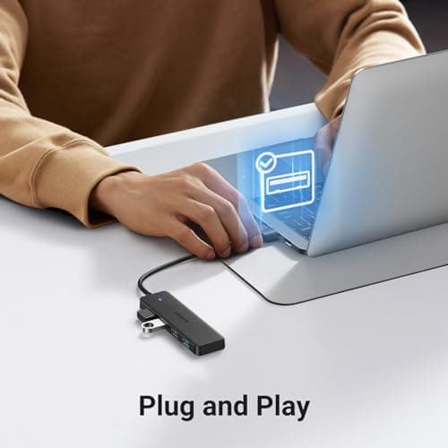 UGREEN USB Hub 3.0, USB Splitter 4 Port Ultra Slim with 5Gbps Data Transfer — view 4