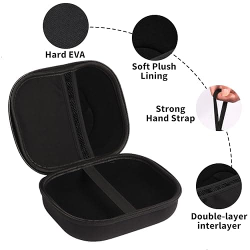 Folding Headphone Waterproof Hard Case Compatible With JBL LIVE 770NC/660NC/670NC or JBL Tune 510BT/520BT/570BT/720BT/710BT/670NC/770NC/760NC Headphones Travel Protective Cover Storage Bag (Case Only) — view 6