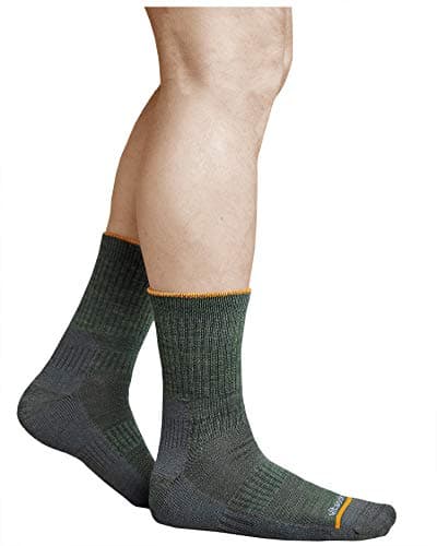 vitsocks Men's Outdoor Hiking Walking MERINO WOOL Thick Boot Socks, Anti-Blister Cushioned Warm Wicking Trekking Camping, 2-pack: olive grey, 9.5-12 uk — view 2