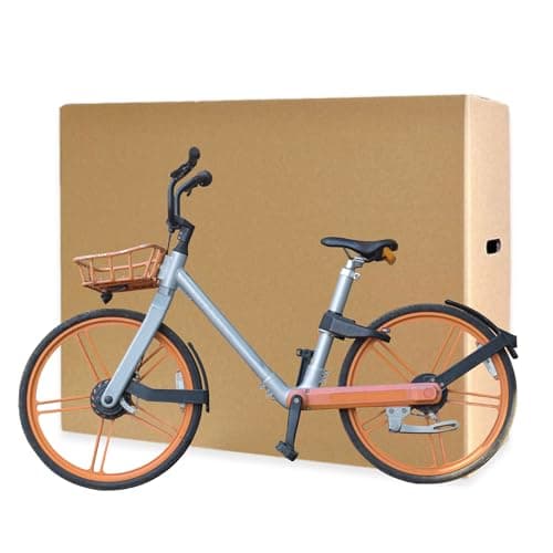 SelfHold Double Wall Cardboard Bike Shipping Box With Handles - Bicycle Postal Packaging for Safe Transit & Storage (Available in 12 Sizes) (762 x 280 x 610mm)