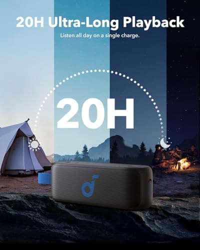 soundcore Select 3 portable speaker, 16W Stereo Sound, BassUp™ Technology, Ultra-Portable Design, 20-Hour Playtime, IPX7 Waterproof, Perfect for Outdoor Adventures — view 5
