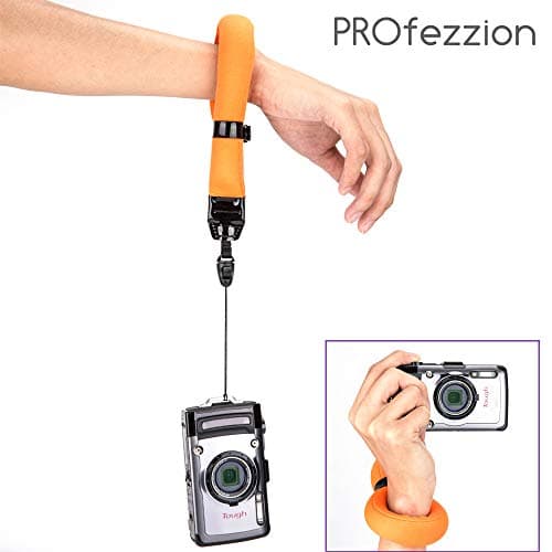 PROfezzion Floating Strap for Waterproof & Action Cameras (Orange & Yellow) — view 6