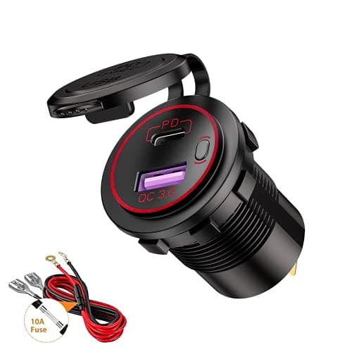 Thlevel USB C Car Charger Socket Lighter Socket USB C 12V USB pd Charger